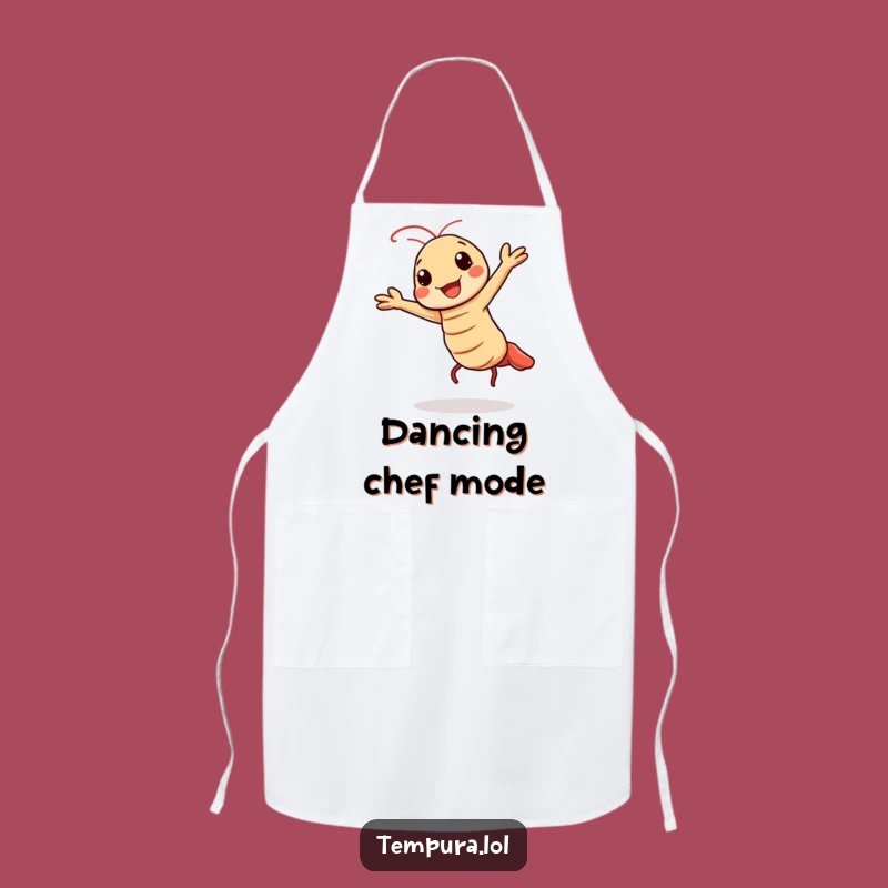 Funny Kawaii Tempura Dance Apron: Cook with Sizzling Style