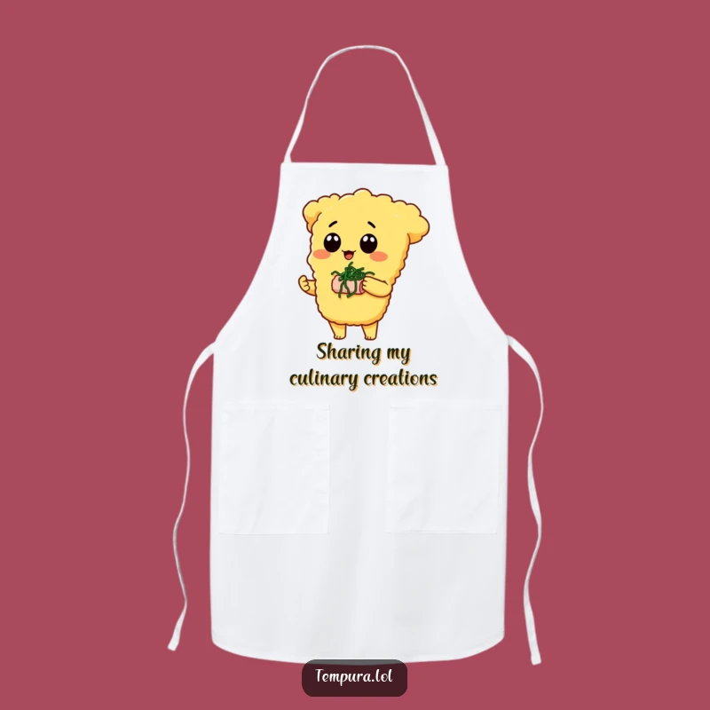 Funny Tempura Snack Apron: Seaweed Sharing, Humorous Kitchen Fun, Gift