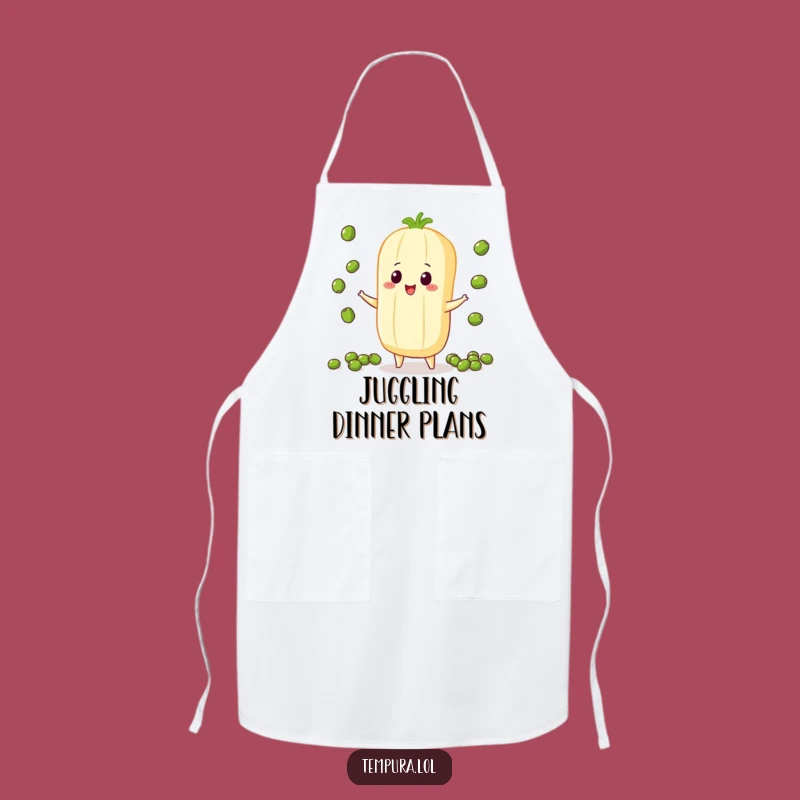 Funny Juggling Veggie Apron: Cook with Skill, Hilarious Kitchen Gift