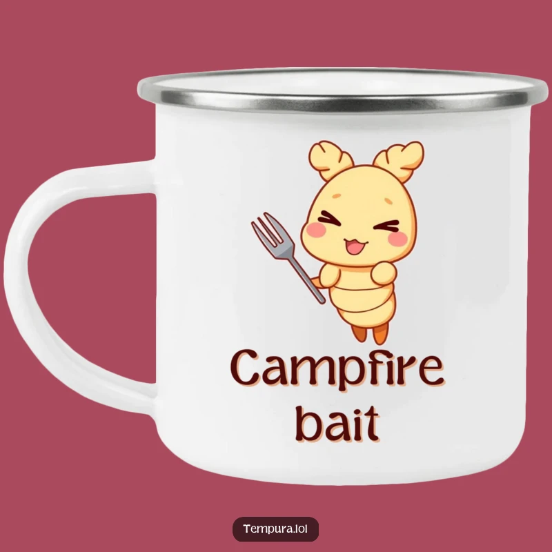 Funny Tempura Shrimp Camping Mug: Mischievous Outdoor Adventures