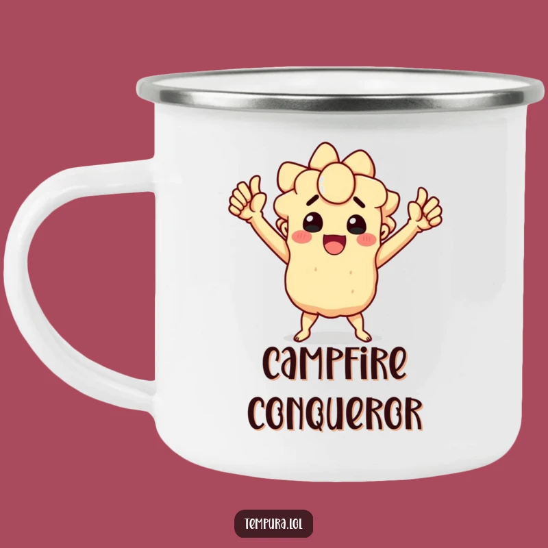 Funny Triumphant Tempura Camping Mug - Celebrate Outdoors, a Perfect Funny Gift