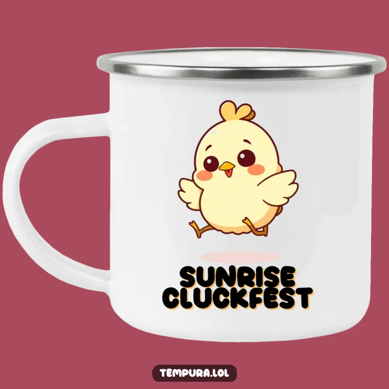 Funny Giggling Chicken Tempura Camping Mug - Adventure Fuel and a Perfect Funny Gift