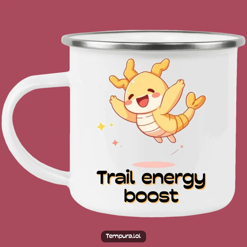 Funny Tempura Shrimp Camping Mug - Adventure Fuel with a Sparkle
