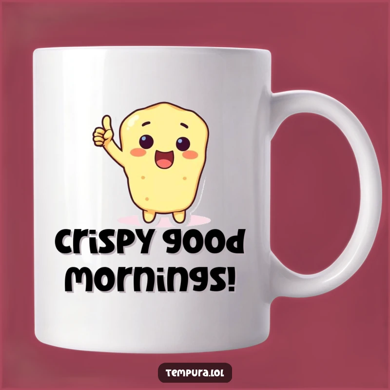 Funny Tempura Thumbs-Up Mug: Awesome Foodie Gift for Humor Lovers