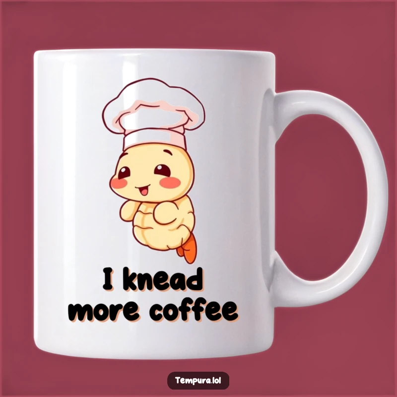 Funny Chef Shrimp Mug: A Tempura Chef Hat Wearing Shrimp Perfect Gift
