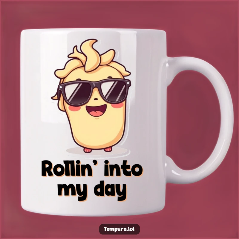 Funny Tempura Roll Mug with Sunglasses - Cool Vibes and a Perfect Funny Gift