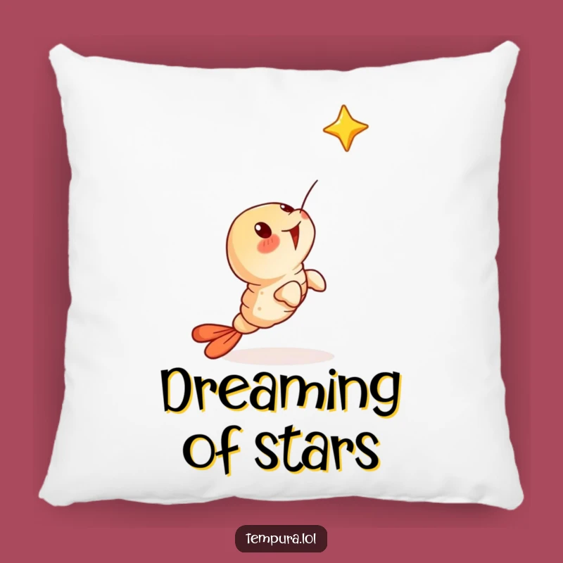 Funny Surprised Tempura Shrimp Pillow - Dreamy Comfort and a Delightful Funny Gift