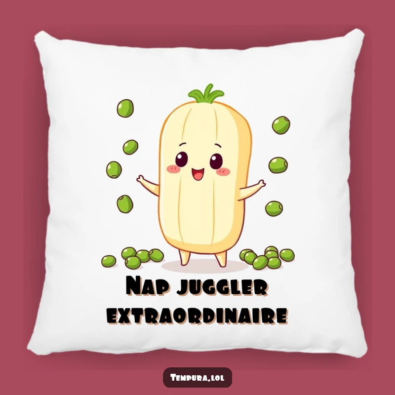 Funny Juggling Veggie Pillow: Comfy Cushion for the Multi-Tasker