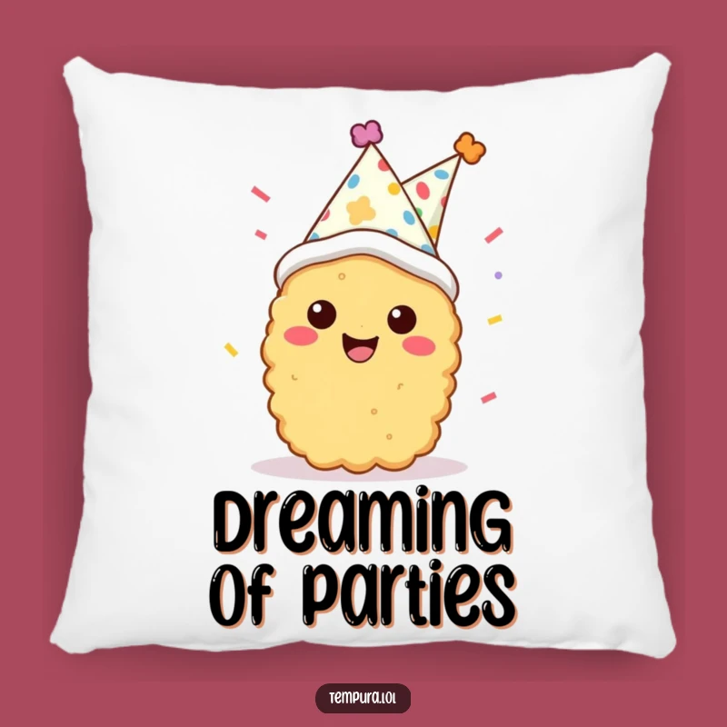Funny Tempura Party Pillow: Cozy Comfort with a Side of Celebration