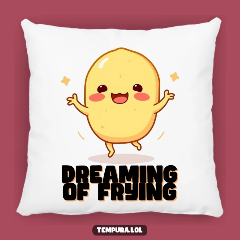 Funny Tempura Sweet Potato Pillow: Comfy Cushion for Happy Dance Fans Gift