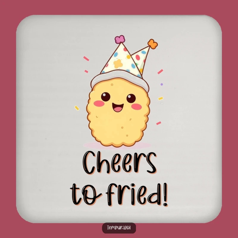 Funny Tempura Party Coasters: Protect Surfaces with Festive Fun!