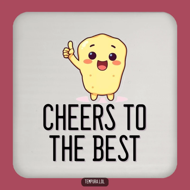 Funny Tempura Thumbs-Up Coaster: Awesome Drink Protector Gift