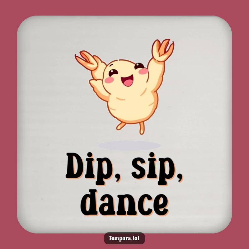 Funny Dancing Shrimp Coaster: Tiny Legs Protection - Cute Humorous Gift