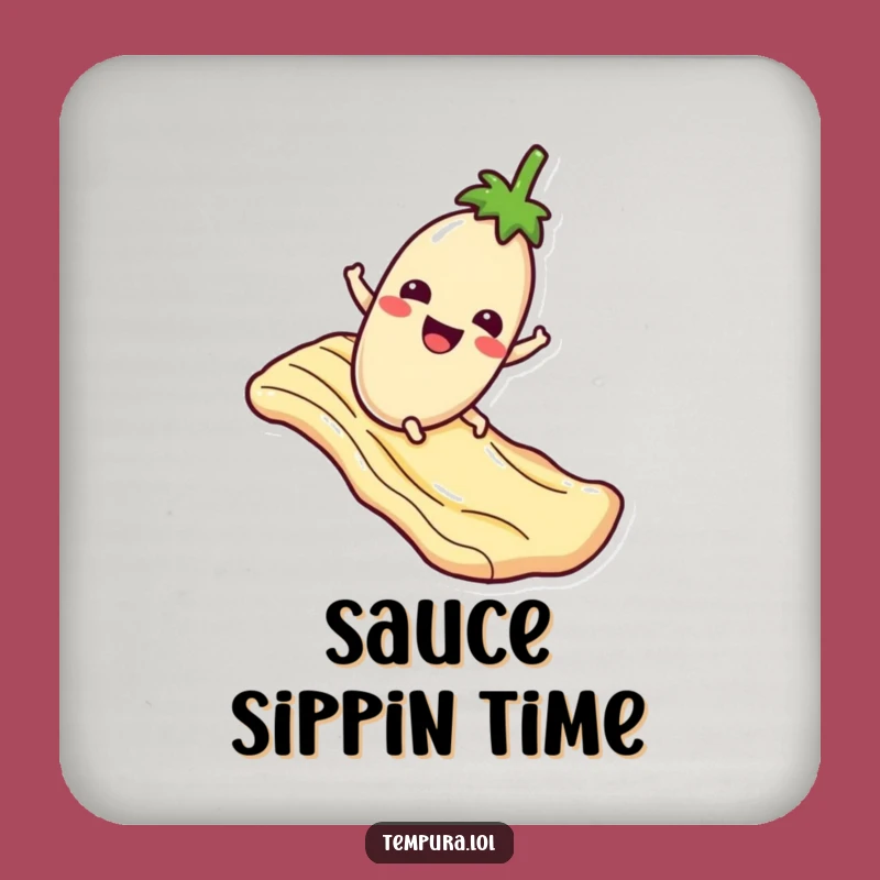 Funny Eggplant Sauce Slide Coaster: Protect Surfaces with Hilarious Food Charm