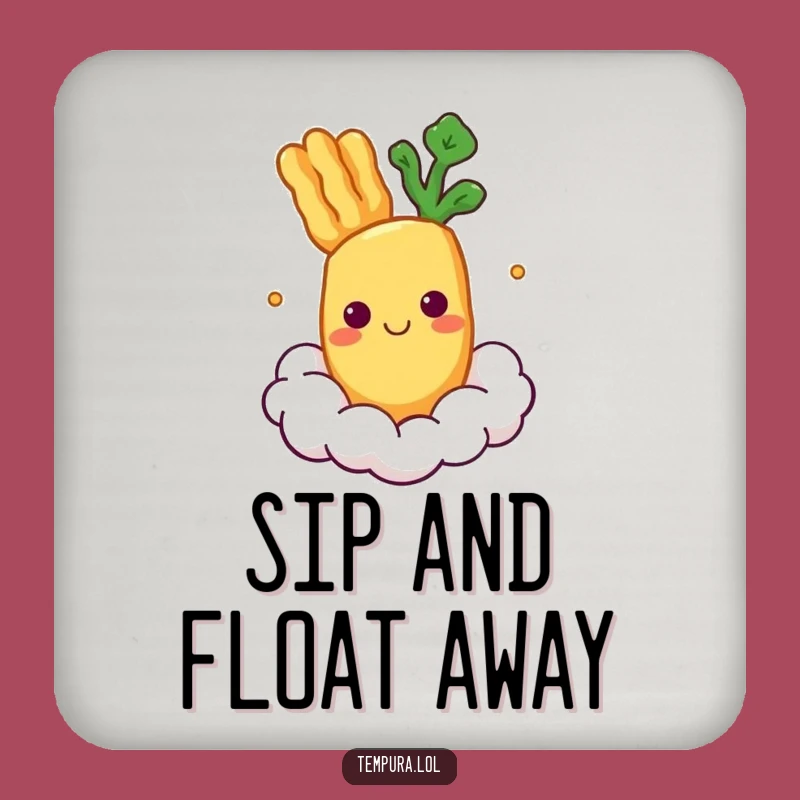 Funny Floating Tempura Veggie Coasters: Protect Tables with Zen