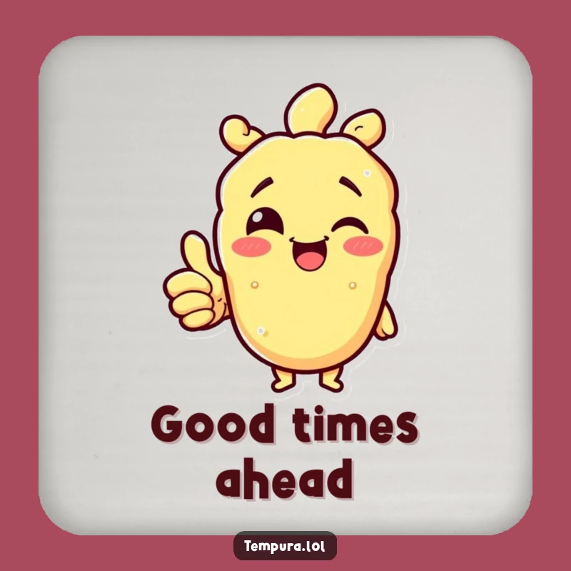 Funny Tempura Thumbs Up Coasters: Add Positivity to Your Table!