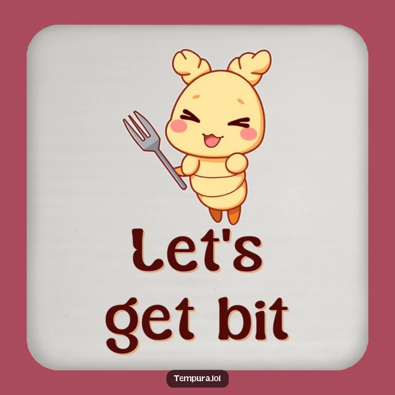 Funny Tempura Shrimp Coaster: Protect Surfaces with a Mischievous Wink