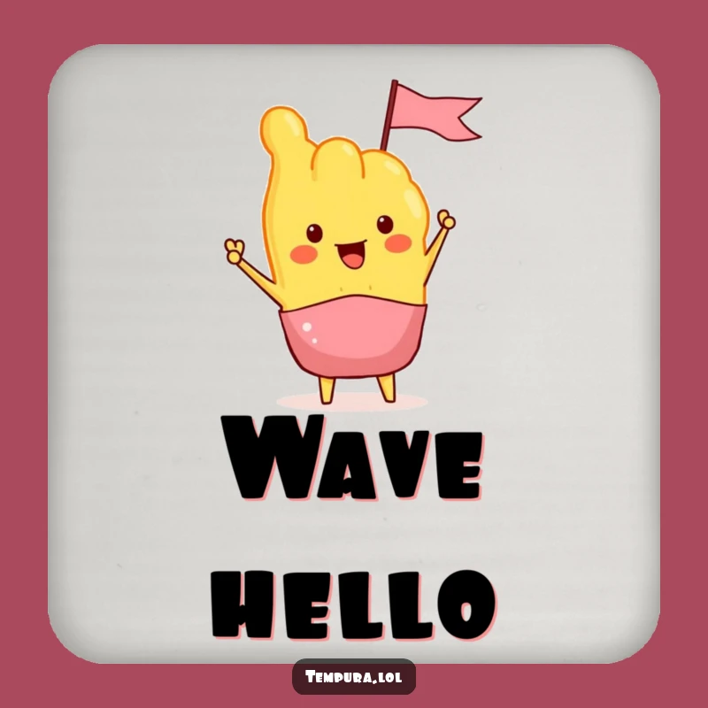 Funny Tempura Flag Coasters: Protect Surfaces with Fun