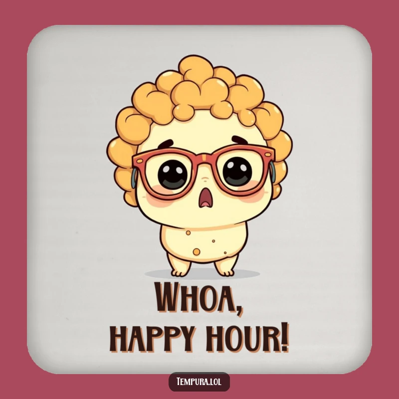 Funny Tempura Surprise Coaster - Protect Surfaces with a Smile