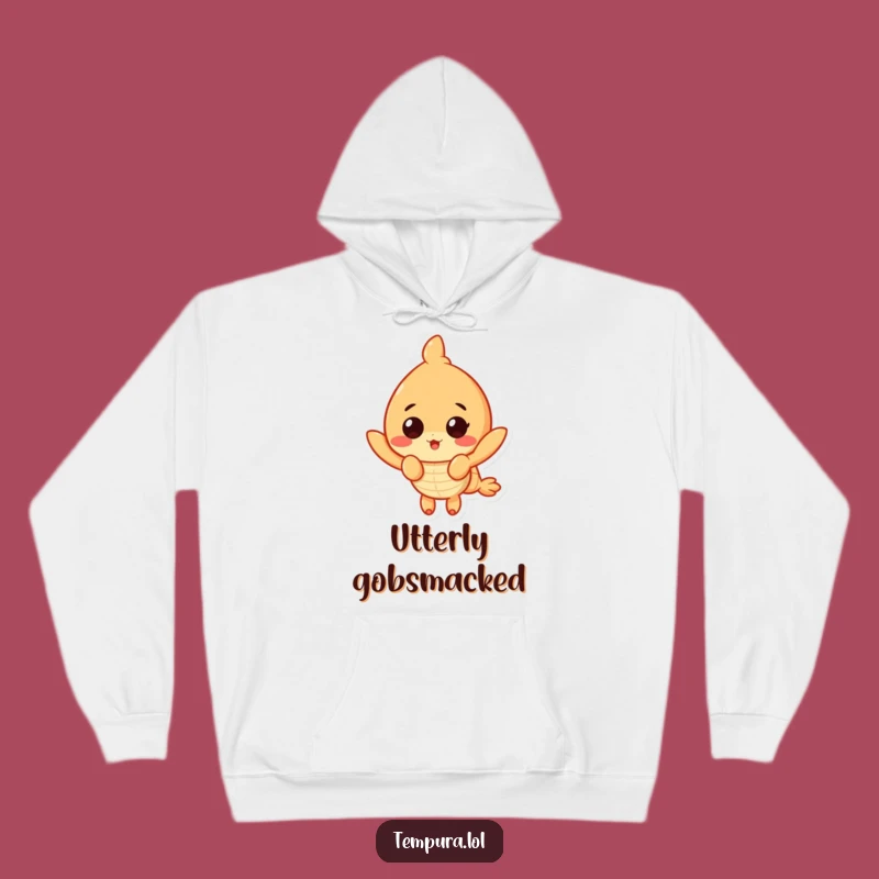 Cozy Funny Surprised Shrimp Hoodie: Tempura Shock, Perfect Warm Funny Gift