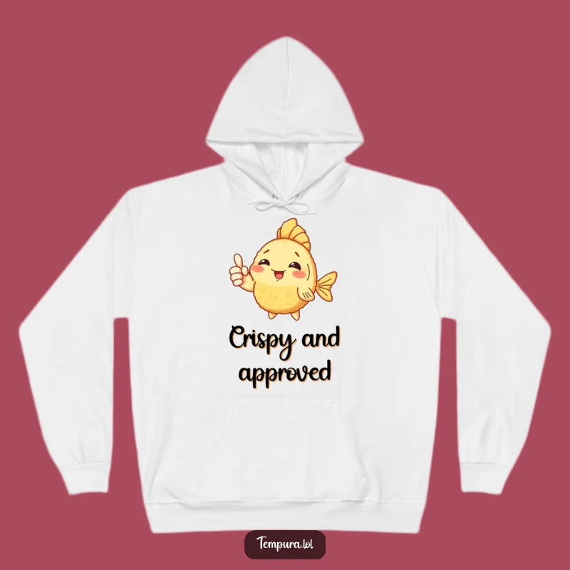 Funny Fish Tempura Hoodie: Cozy Thumbs Up for a Hilarious Comfort Gift