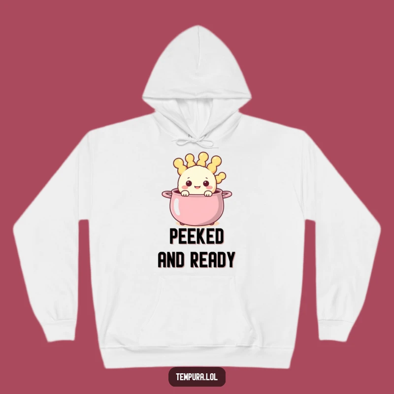 Funny Steaming Pot Tempura Hoodie: Cozy & Happy Fried Character