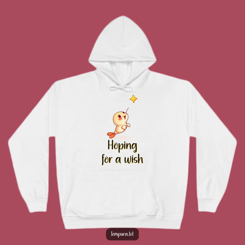 Funny Surprised Tempura Shrimp Hoodie - Cozy Dreams and a Fantastic Funny Gift