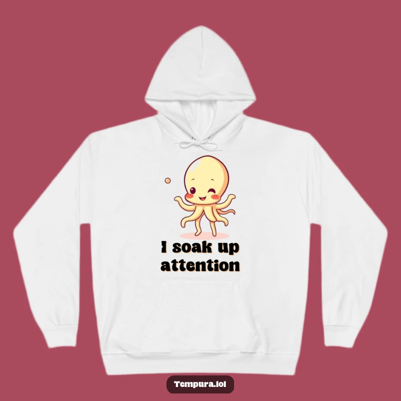 Cozy Funny Tempura Squid Dance Hoodie: Cheerful Character Warmth, Perfect Funny Gift!