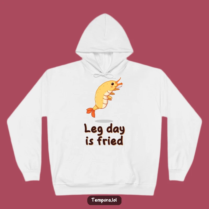 Cozy Funny Tempura Shrimp Cartwheel Hoodie: Crispy Fun, Perfect Warm Gift