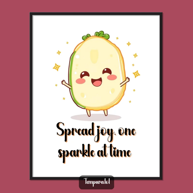 Free Printable Wall Art: Juggling Veggie Tempura - Funny Downloadable Art