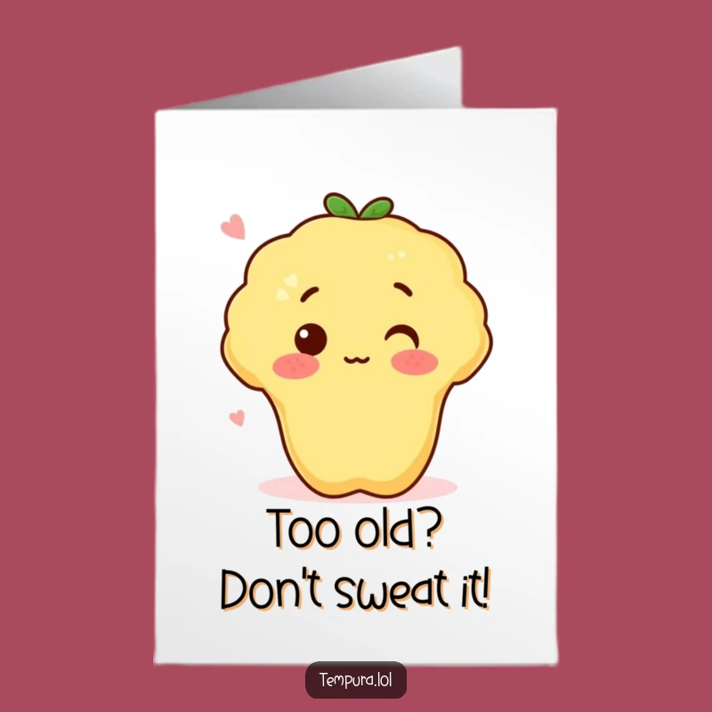 Free Printable Birthday Card: Funny Tempura Potato, Blush Surprise, Downloadable Gift