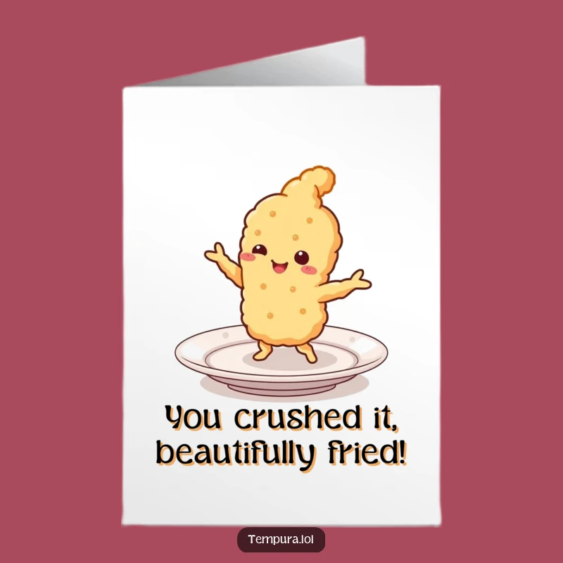 Free Printable Congrats Card: Jigging Tempura for Tasty Triumphs!