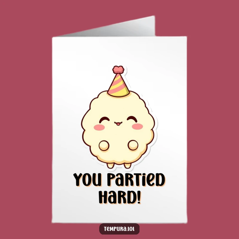 Free Printable Congrats Card: Party Tempura - Funny Downloadable Gift
