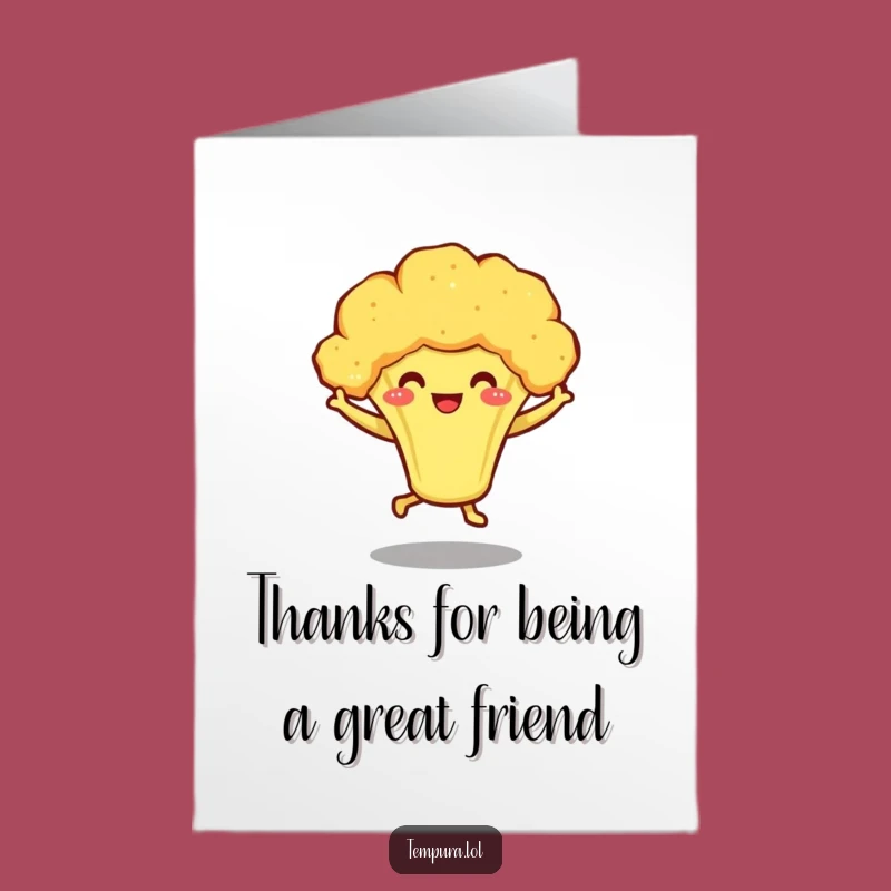 Dancing Free Printable Broccoli Thank You Card - Print at Home!