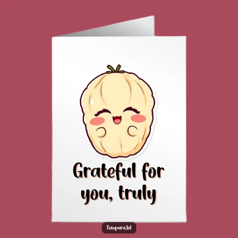 Free Printable Thank You Card: Glee Veggie Tempura, Funny Downloadable Gratitude!