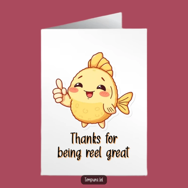 Free Printable Thank You Card: Awesome Fish Thumbs Up Gratitude Downloadable