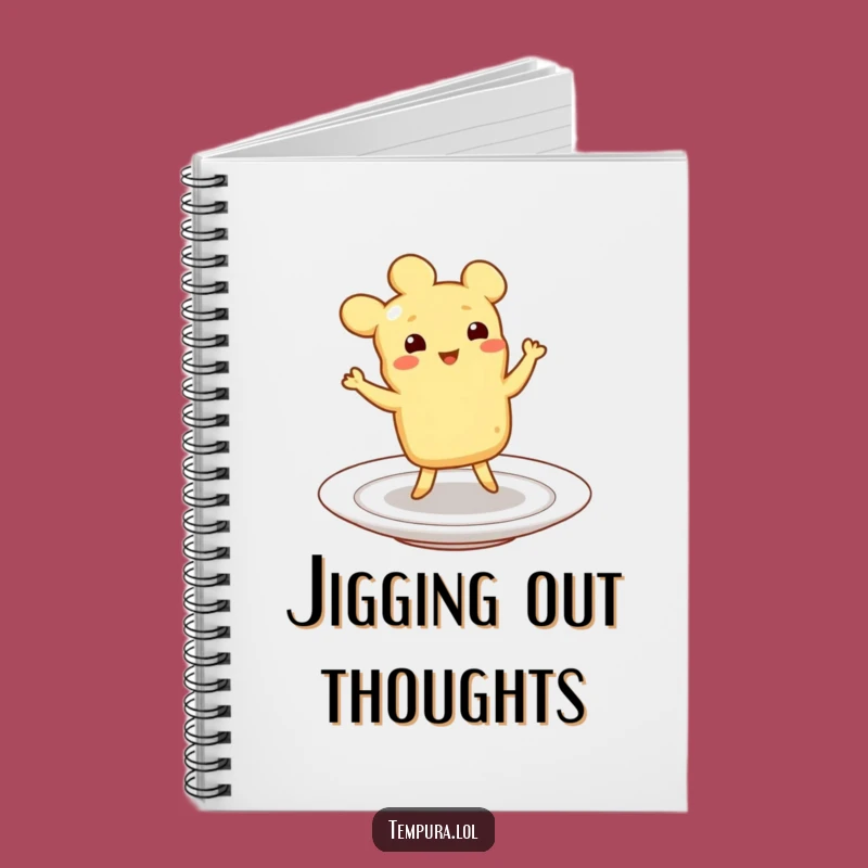 Funny Dancing Tempura Notebook: Joyful Jigging Journal, Plate Celebration, Inspiring Funny Gift