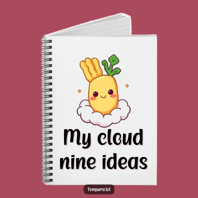 Funny Floating Tempura Veggie Notebook: Jot Down Ideas Peacefully