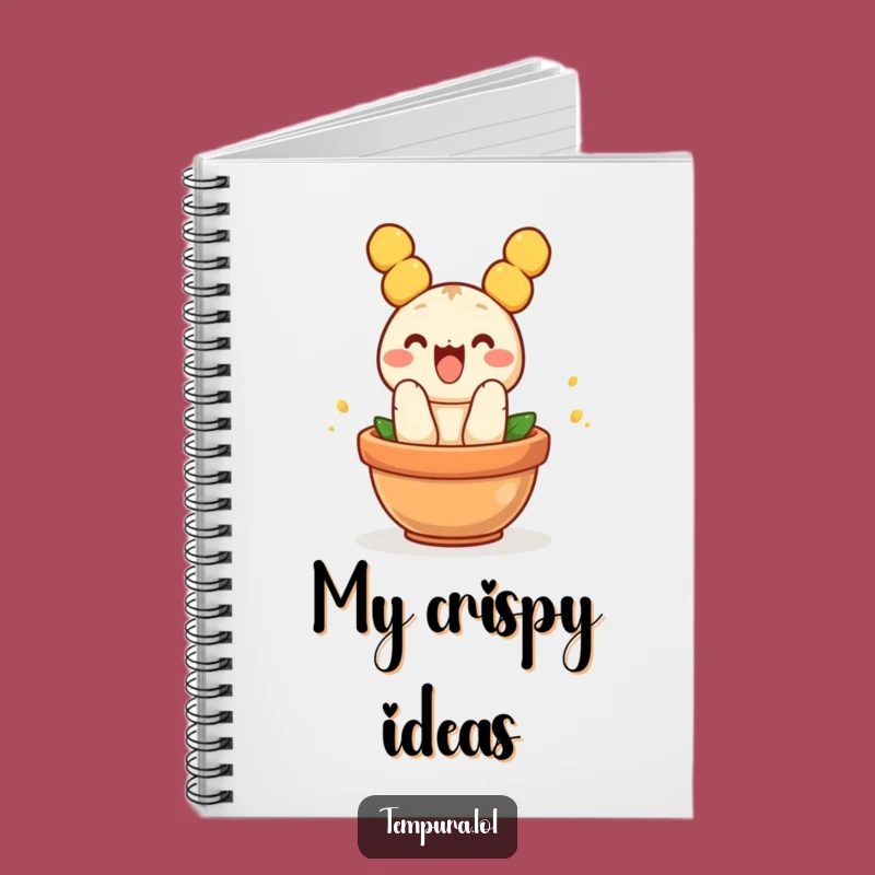 Funny Jumping Tempura Notebook: Jot Down Culinary Ideas