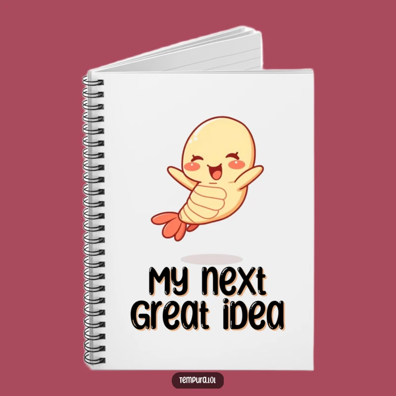 Funny Jumping Tempura Shrimp Notebook: Jot Down Ideas with this Hilarious Stationery