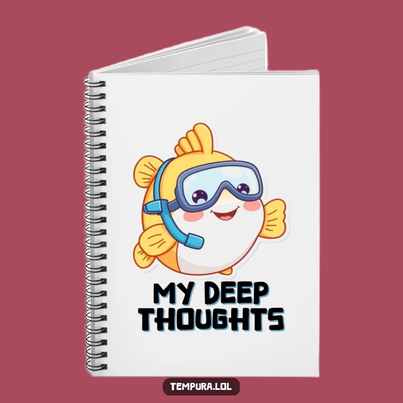 Funny Tempura Fish Snorkel Notebook: Jot Down Laughs and Ideas
