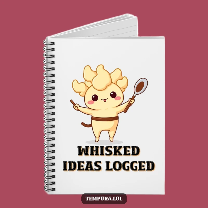 Funny Tempura Juggling Notebook: Whisk & Spoon Notes, Hilarious Gift