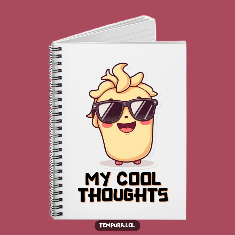 Funny Tempura Roll Sunglasses Notebook - Jot Down Cool Ideas, an Excellent Funny Gift