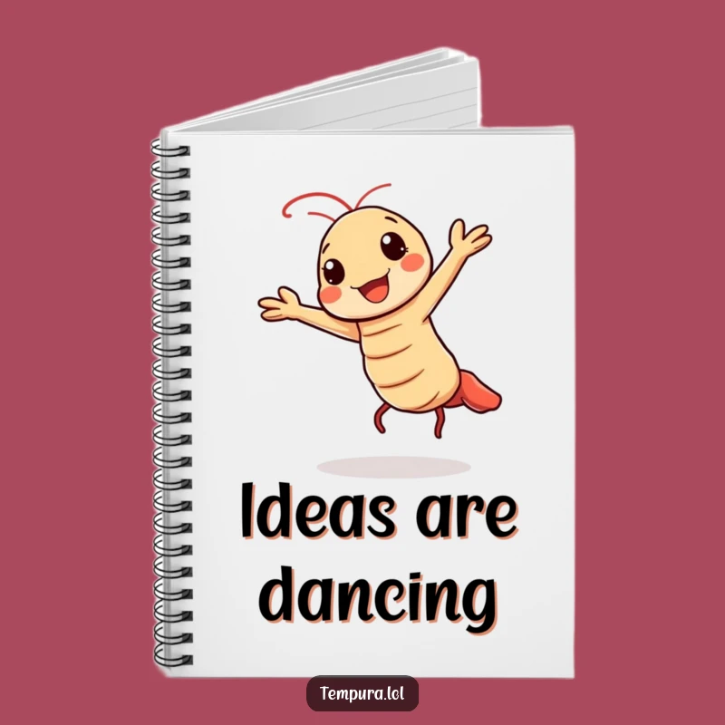 Funny Kawaii Tempura Dance Notebook: Jot Down Ideas with Shrimp Flair