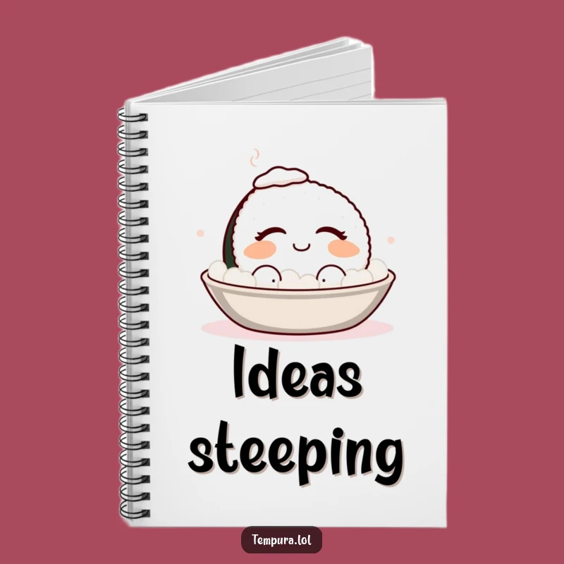 Funny Sushi Bath Notebook: Jot Down Your Relaxed Thoughts