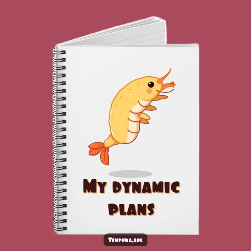 Funny Tempura Shrimp Notebook: Cartwheeling Action, Perfect Journal Funny Gift