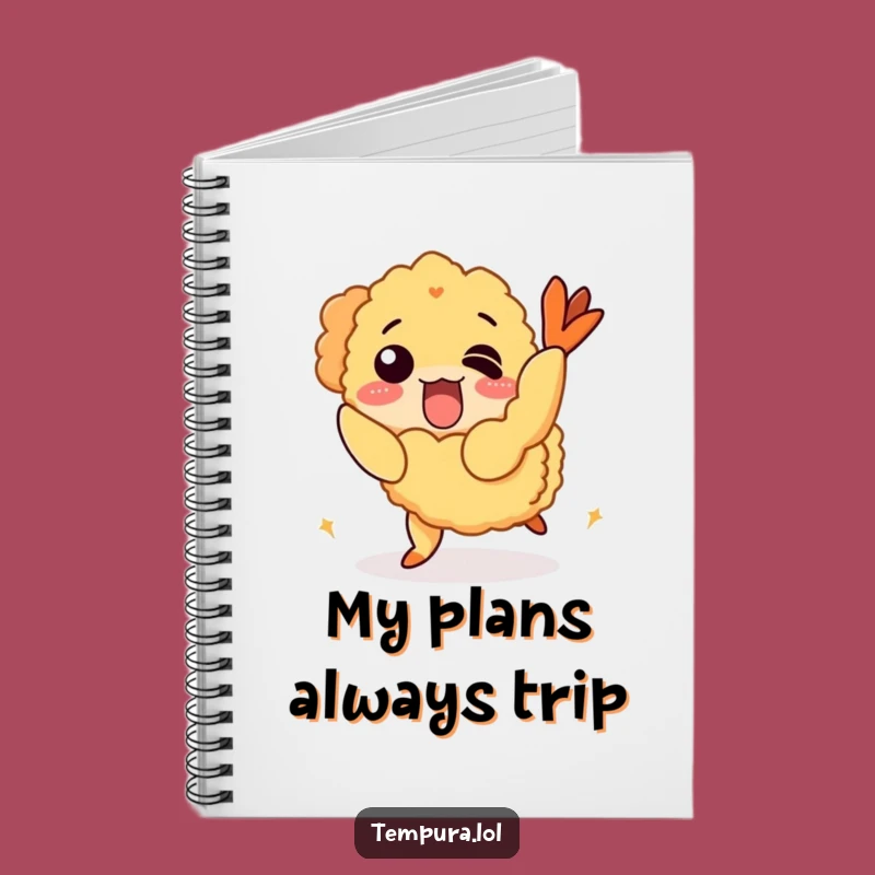 Funny Tripping Tempura Shrimp Notebook: Jot Down Notes with a Chuckle
