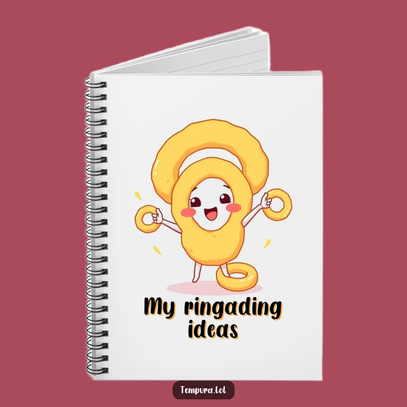 Funny Onion Ring Juggler Notebook: Hilarious Food Journal & Gift