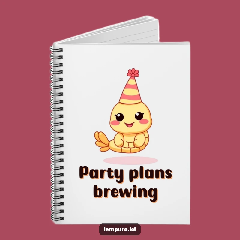 Funny Party Shrimp Tempura Notebook: Festive Journal for Hilarious Notes Gift