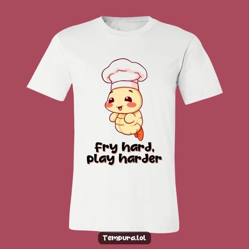 Funny Tempura Chef Shrimp T-Shirt: Adorable Culinary Comedy Wearable Art